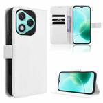 For Honor 400 Lite Diamond Texture Leather Phone Case(White)