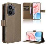 For Honor 400 Diamond Texture Leather Phone Case(Brown)
