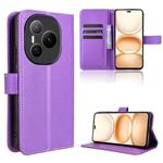 For Honor Power 5G Diamond Texture Leather Phone Case(Purple)