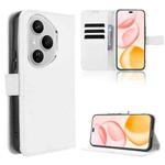 For Honor 400 Pro Global 160.8mm Diamond Texture Leather Phone Case(White)