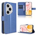 For Honor 400 Pro Global 160.8mm Diamond Texture Leather Phone Case(Blue)