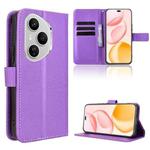 For Honor 400 Pro Global 160.8mm Diamond Texture Leather Phone Case(Purple)