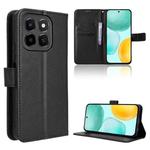 For Honor X6c 4G Diamond Texture Leather Phone Case(Black)