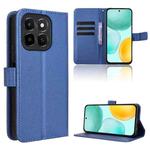For Honor X6c 4G Diamond Texture Leather Phone Case(Blue)