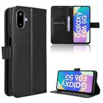 For Samsung Galaxy F06 5G / M06 5G Diamond Texture Leather Phone Case(Black)