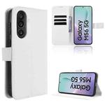 For Samsung Galaxy M56 5G Diamond Texture Leather Phone Case(White)