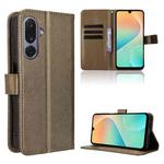 For Samsung Galaxy M36 5G Diamond Texture Leather Phone Case(Brown)