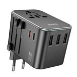 hoco AC19 Supporter PD 35W 2 x USB-C / Type-C + 3USB Universal Conversion Charger(Black)