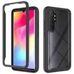 For Xiaomi Note 10 Lite Starry Sky Solid Color Series Shockproof PC + TPU Protective Case(Black)