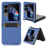 For ZTE nubia Flip2 Diamond Texture Leather Phone Case(Blue)