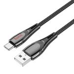 hoco U133 Type-C / USB-C to USB-A Braided Charging Data Cable, Length:1.2m(Black)