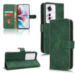 For OPPO Reno11 PJH110 Skin Feel Magnetic Flip Leather Phone Case(Green)