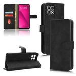 For T-Mobile Revvl 7 5G Skin Feel Magnetic Flip Leather Phone Case(Black)