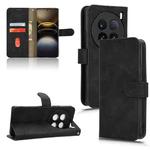 For vivo X100 Ultra Skin Feel Magnetic Flip Leather Phone Case(Black)