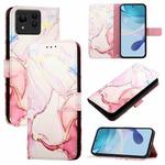 For Asus Zenfone 11 Ultra PT003 Marble Pattern Flip Leather Phone Case(Rose Gold)