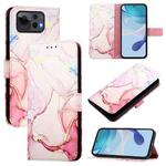 For Asus Zenfone 12 Ultra PT003 Marble Pattern Flip Leather Phone Case(Rose Gold)