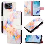 For Asus Zenfone 12 Ultra PT003 Marble Pattern Flip Leather Phone Case(Galaxy Marble White)