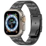 For Apple Watch Ultra 2 49mm Turtle Buckle Titanium Alloy Watch Band(Black)