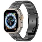 For Apple Watch Ultra 49mm Turtle Buckle Titanium Alloy Watch Band(Black)