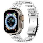 For Apple Watch Ultra 49mm Turtle Buckle Titanium Alloy Watch Band(Silver)