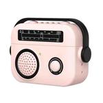 For AirPods Pro Radio Style Wireless Bluetooth Earphones Shockproof Protective Case(Pink)