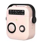 For AirPods 2 / 1 Radio Style Wireless Bluetooth Earphones Shockproof Protective Case(Pink)