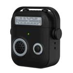 For AirPods 2 / 1 Radio Style Wireless Bluetooth Earphones Shockproof Protective Case(Black)