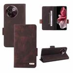 For vivo V30e Magnetic Clasp Leather Phone Case(Brown)