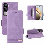 For vivo V40 Lite 5G / Y300 5G IDN Magnetic Clasp Leather Phone Case(Purple)