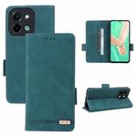 For vivo Y28 4G Magnetic Clasp Leather Phone Case(Green)