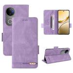 For vivo V50 5G Magnetic Clasp Leather Phone Case(Purple)