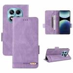 For Redmi Note 14 Pro 4G Magnetic Clasp Leather Phone Case(Purple)
