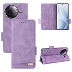 For Redmi K80 / K80 Pro Magnetic Clasp Leather Phone Case(Purple)