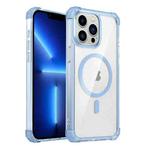 For iPhone 13 Pro Transparent MagSafe Magnetic Phone Case(Blue)