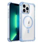 For iPhone 13 Pro Max Transparent MagSafe Magnetic Phone Case(Blue)