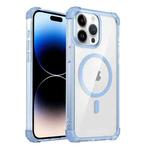 For iPhone 14 Pro Transparent MagSafe Magnetic Phone Case(Blue)