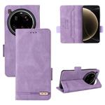 For Xiaomi 15 Ultra Magnetic Clasp Leather Phone Case(Purple)