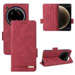 For Xiaomi 15 Ultra Magnetic Clasp Leather Phone Case(Red)