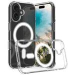 For iPhone 16 Plus MagSafe Clear Acrylic PC Hybrid TPU Phone Case(Transparent)