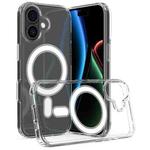For iPhone 17 MagSafe Clear Acrylic PC Hybrid TPU Phone Case(Transparent)