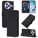 For Xiaomi Civi 5 Pro Crossbody 3D Embossed Flip Leather Phone Case(Black)