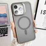 For iPhone 15 Pro J3 Magsafe Frame Bracket Shockproof Phone Case(Grey)