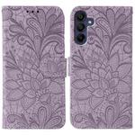 For Samsung Galaxy A16 4G / 5G / A26 5G Lace Flower Embossing Flip Leather Phone Case(Purple)
