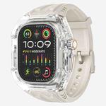 For Apple Watch Ultra 2 49mm Modified PC Hybrid TPU Watch Case Band(Starlight Transparent)