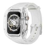 For Apple Watch SE 44mm Modified PC Hybrid TPU Watch Case Band(Starlight Transparent)