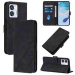 For Oukitel C35 / C36 Crossbody 3D Embossed Flip Leather Phone Case(Black)