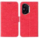 For Honor 400 Lace Flower Embossing Flip Leather Phone Case(Red)