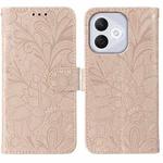 For Honor 400 Lite Lace Flower Embossing Flip Leather Phone Case(Rose Gold)