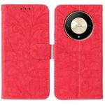 For Honor Magic6 Lite / X50 / X9b Lace Flower Embossing Flip Leather Phone Case(Red)