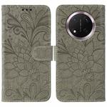 For Honor Magic7 Lite / X9c Lace Flower Embossing Flip Leather Phone Case(Grey)